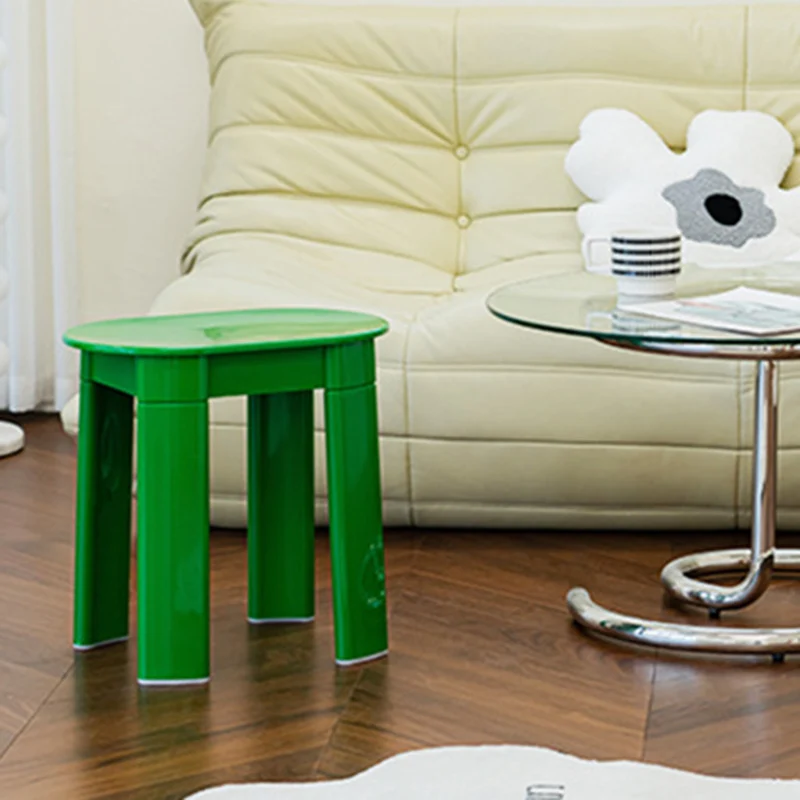 Contemporary Nordic Macaron Round Oval PP Chair For Living Room