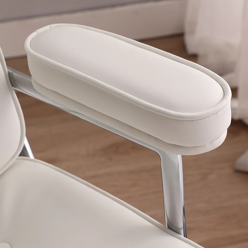 Modern Minimalist Swivel Liftable Square Rectangular Aluminum Alloy Microfiber Leather PU Leather Desk Chair Backrest Armrest For Home Office