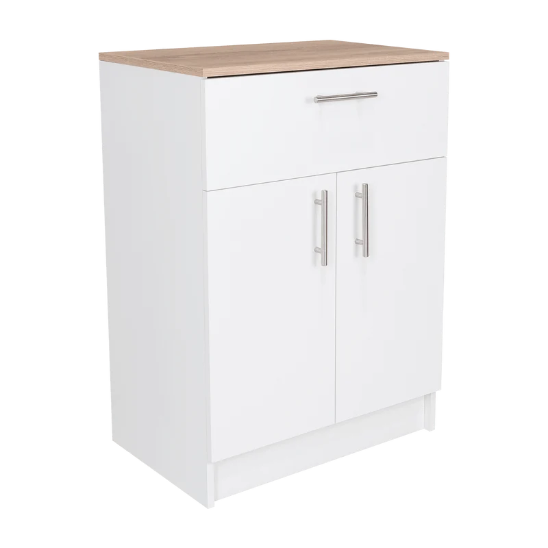 Organizador Multiusos Deneb, Blanco y Café Claro, con Dos Puertas Batientes ZF