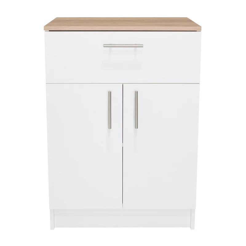 Organizador Multiusos Deneb, Blanco y Café Claro, con Dos Puertas Batientes ZF