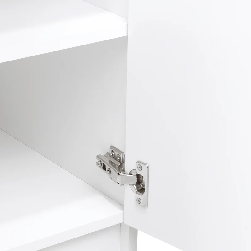 Organizador Multiusos Deneb, Blanco y Café Claro, con Dos Puertas Batientes ZF