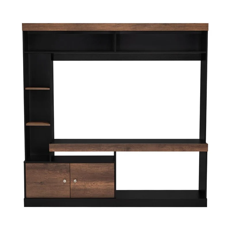 Mesa para TV Classic, Wengue y Avellana, para Televisor de 55 Pulgadas