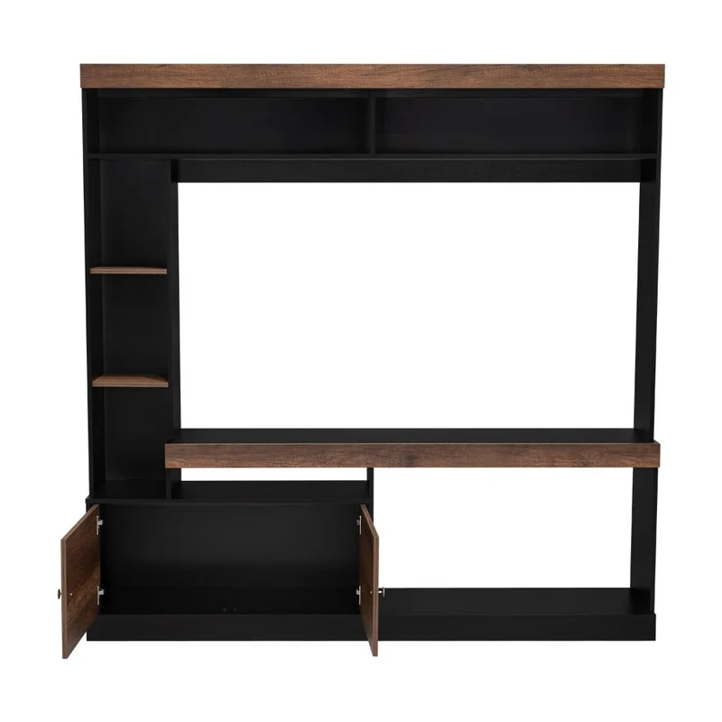 Mesa para TV Classic, Wengue y Avellana, para Televisor de 55 Pulgadas