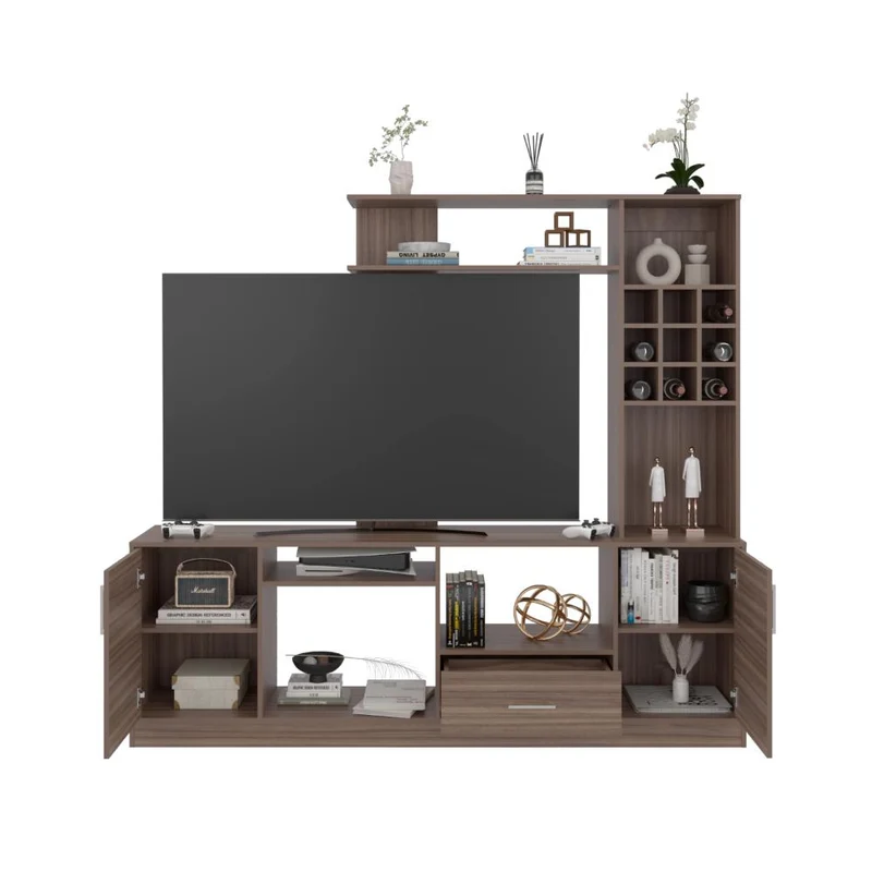 Mesa para TV Ascher, Avellana, para Televisor de 60 Pulgadas