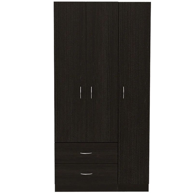 Clóset América, Wengue, con Dos Cajones y Variedad de Entrepaños ZF