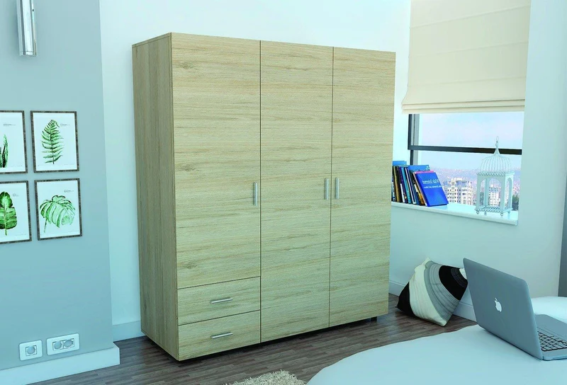 Clóset Light, Beige y Blanco, con Dos Cajones Organizadores y Dos Entrepaños para Zapatos