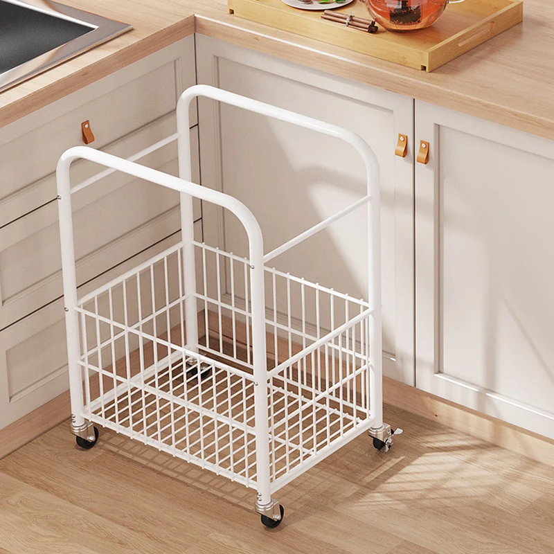Modern Minimalist Removable Rectangular Nan Bamboo Steel Tube End Table 1-Shelf 1-Storage For Living Room