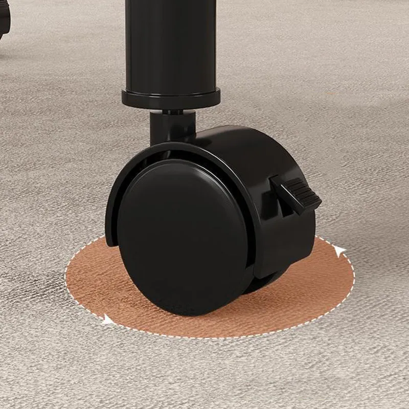 Modern Minimalist Removable Round Faux Panel Steel Tube End Table 2-Tier For Living Room
