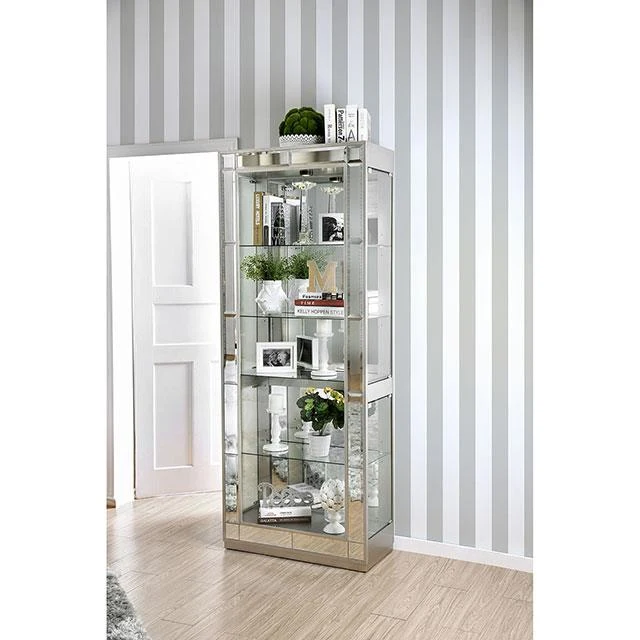 Furniture of America Carrollton CM-CR150-PK Curio Cabinet