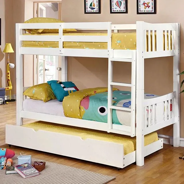 Furniture of America Cameron CM-BK929WH-BED-VN Twin/Twin Bunk Bed