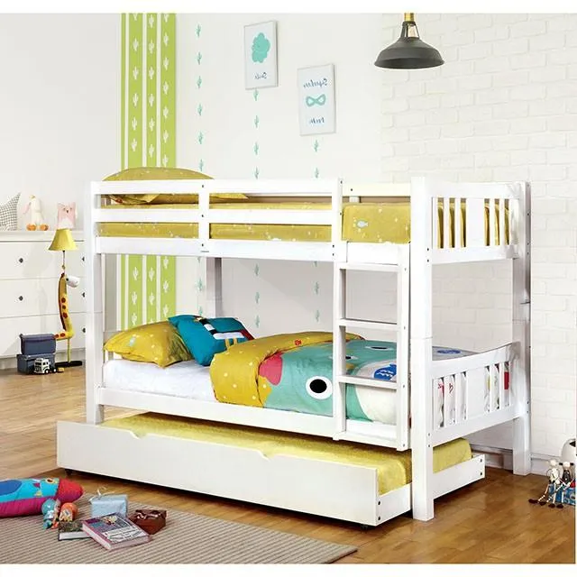 Furniture of America Cameron CM-BK929WH-BED-VN Twin/Twin Bunk Bed