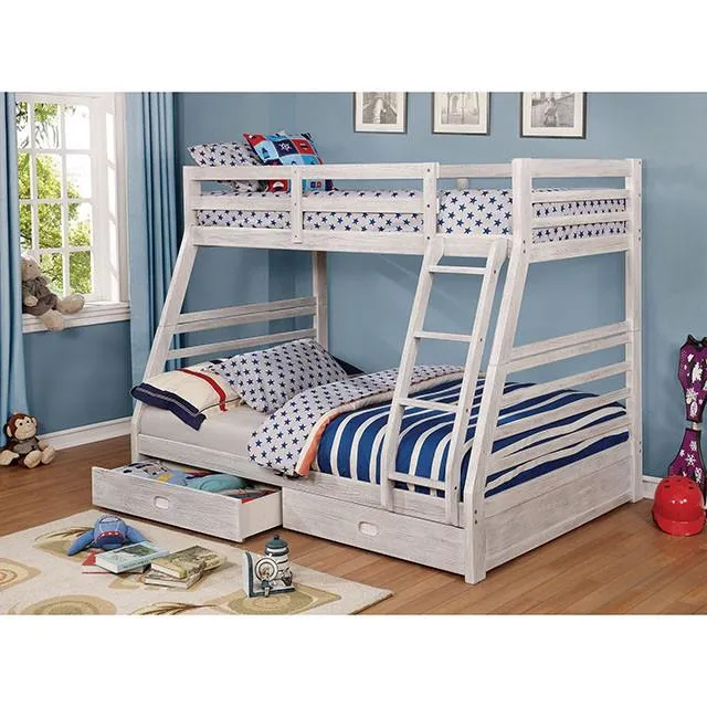 Furniture of America California CM-BK588BWH-BED Bunk Bed