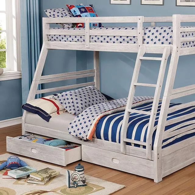 Furniture of America California CM-BK588BWH-BED Bunk Bed