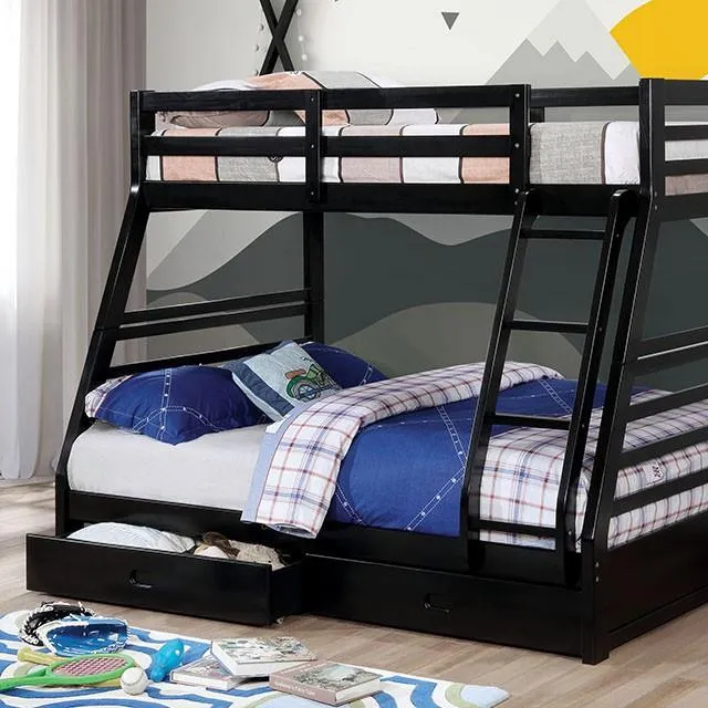 Furniture of America California CM-BK588BK-BED Twin/Full Bunk Bed