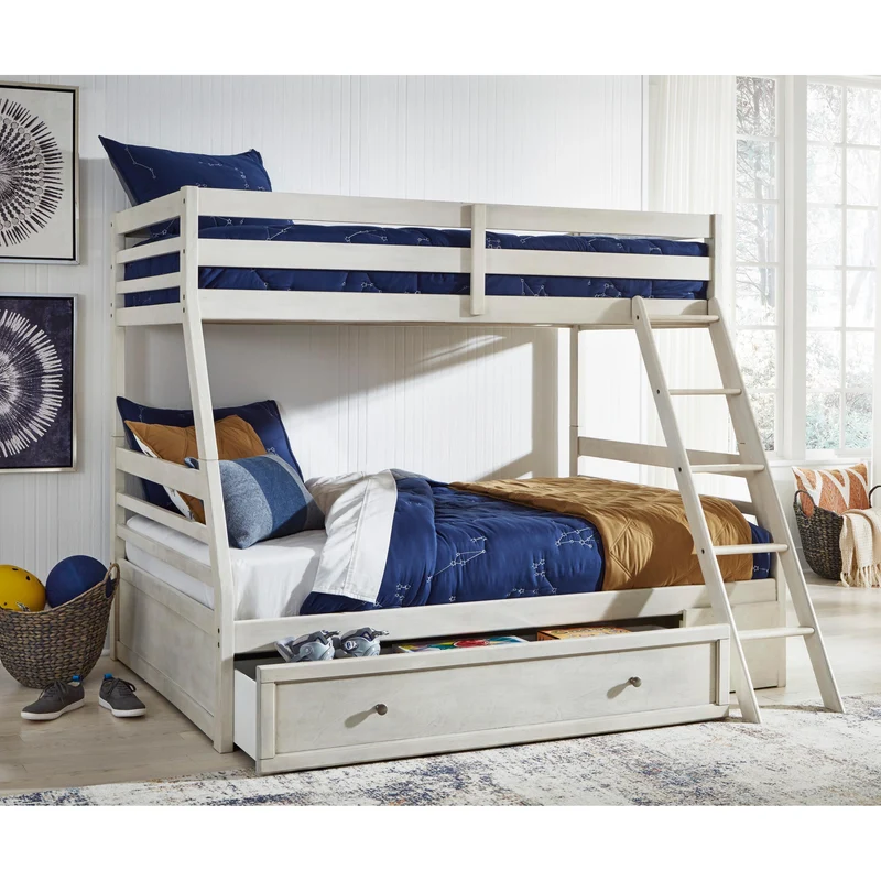 Signature Design by Ashley Robbinsdale B742B16 Twin over Full Bunk Bed with Storage