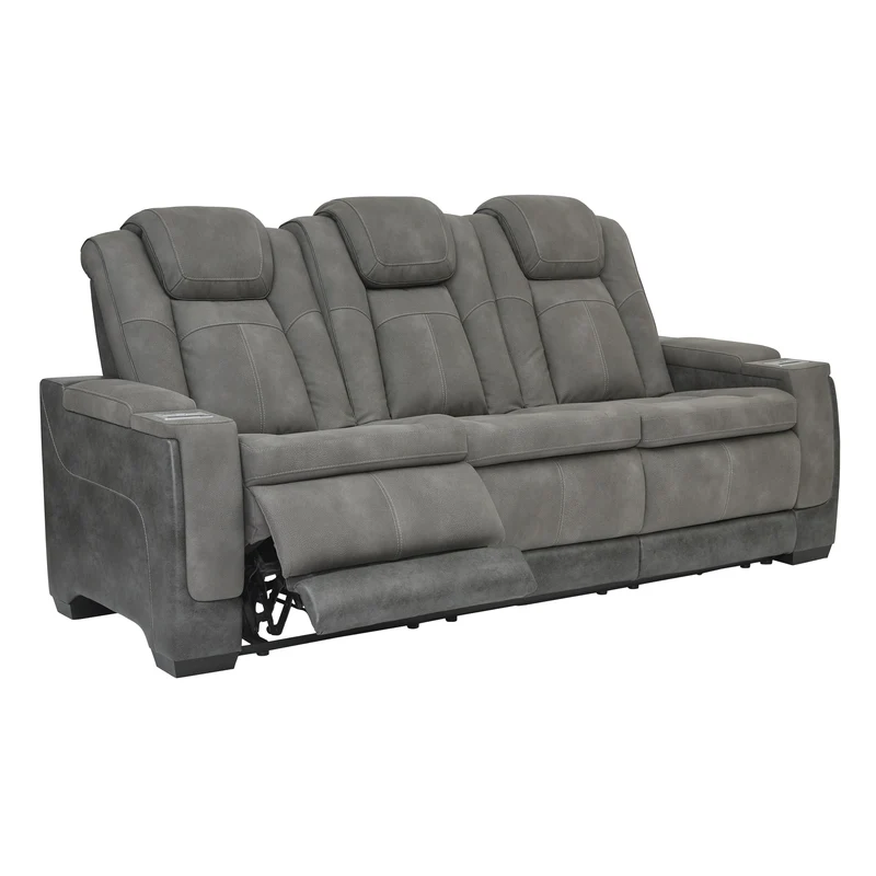 Signature Design by Ashley Next-Gen DuraPella 2200415 Power Reclining Sofa with Adjustable Headrest