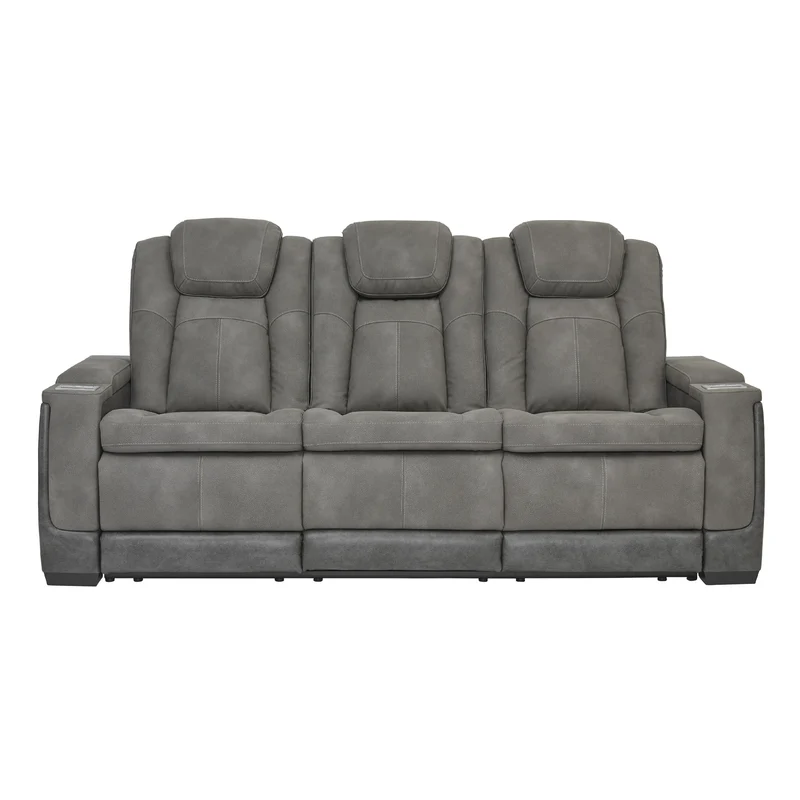 Signature Design by Ashley Next-Gen DuraPella 2200415 Power Reclining Sofa with Adjustable Headrest