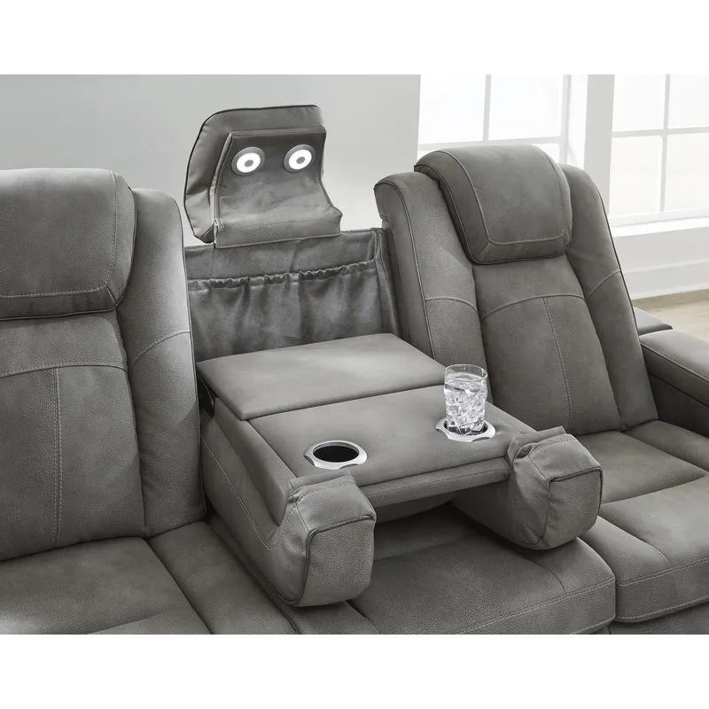 Signature Design by Ashley Next-Gen DuraPella 2200415 Power Reclining Sofa with Adjustable Headrest