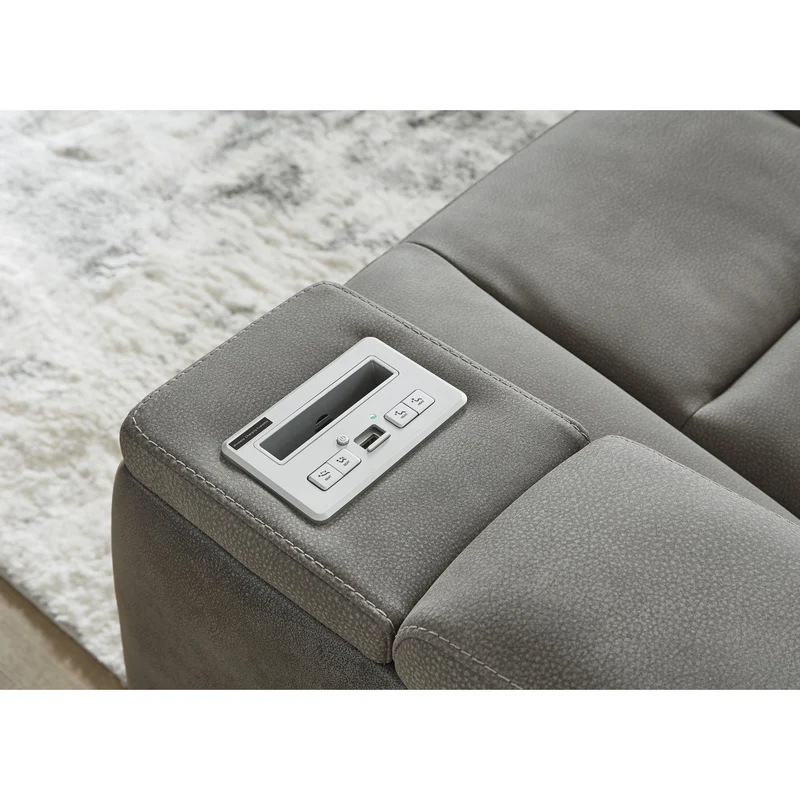 Signature Design by Ashley Next-Gen DuraPella 2200415 Power Reclining Sofa with Adjustable Headrest