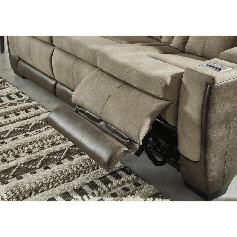Signature Design by Ashley Next-Gen DuraPella 2200315 Power Reclining Sofa with Adjustable Headrest