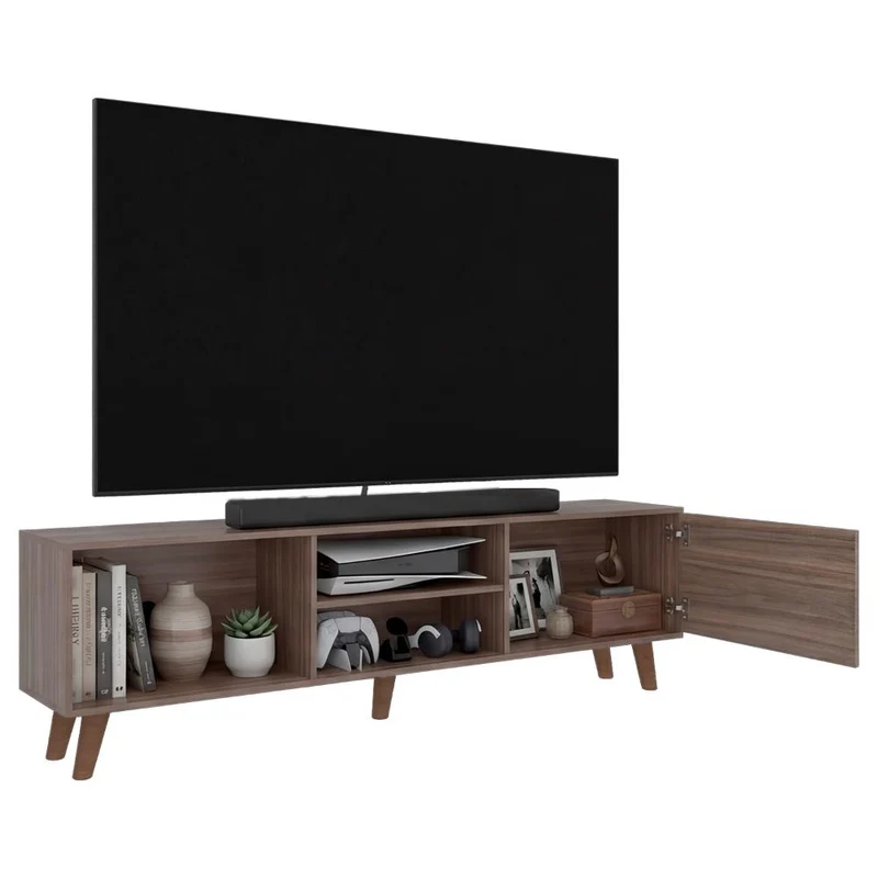 Mesa para TV Viena, Avellana, para Televisor de 70 Pulgadas