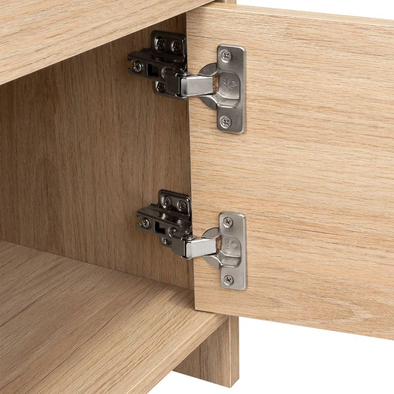 Mesa de Noche Tutto, Beige, con Cajón para Guardar Objetos Ideal para Espacios Reducidos