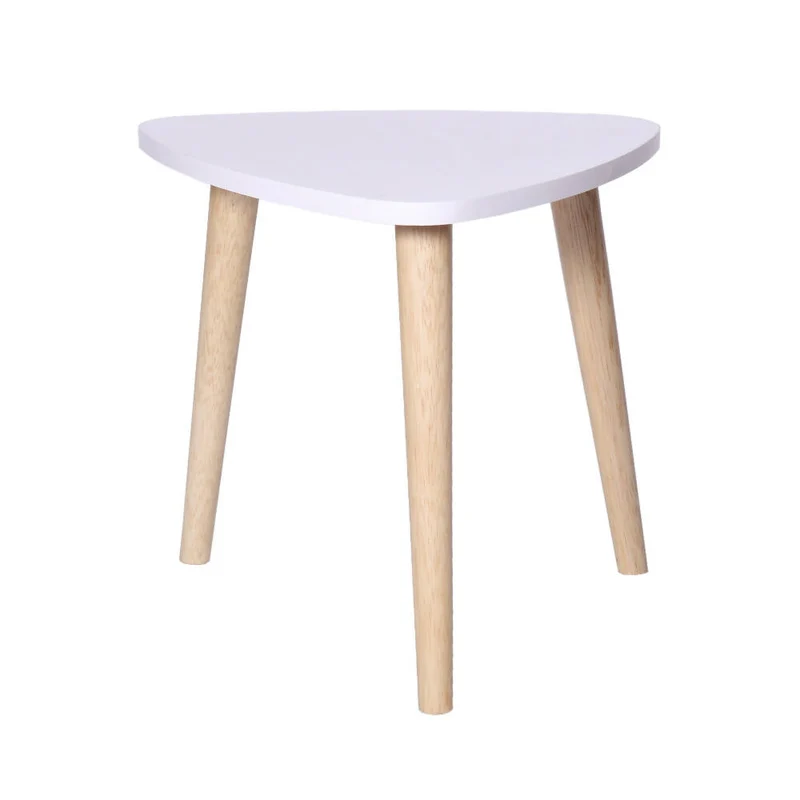 Mesa de Centro Triangular 35x40x40cm Blanca