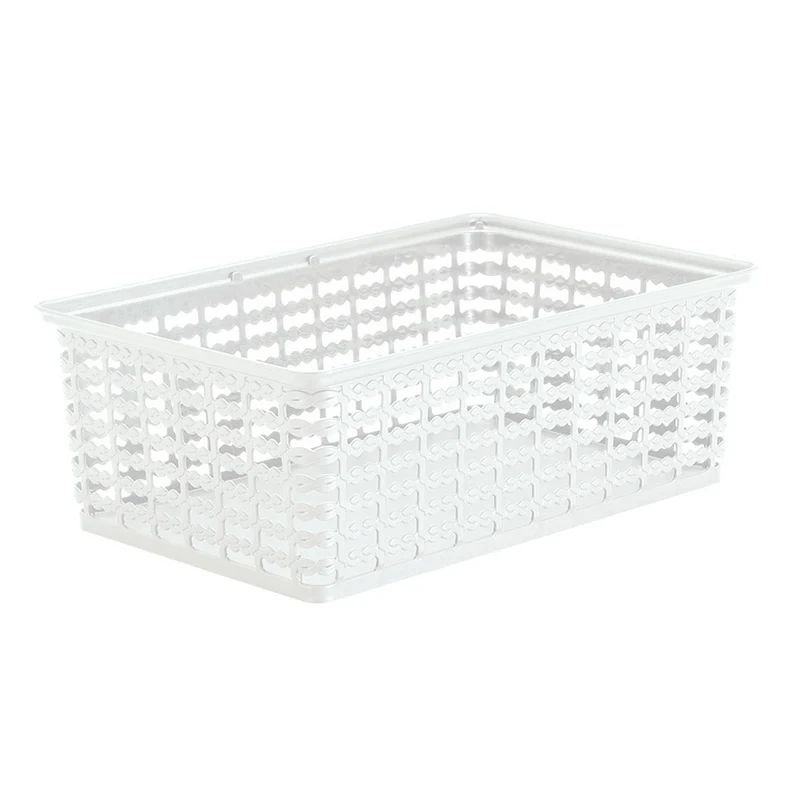 Canasta Deco L Blanco Nieve