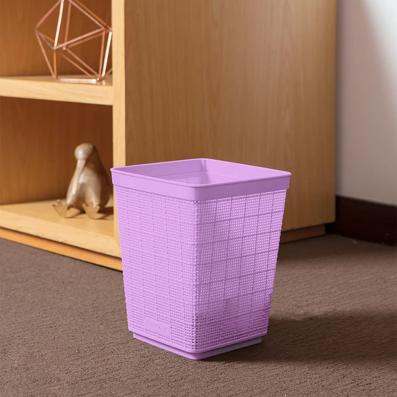 Papelera Fique 6 Litros Lavanda