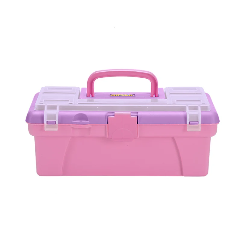 Caja Vanity 12" para Organización Vanity Rosado-Lila