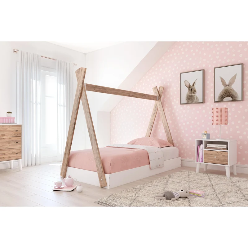 Signature Design by Ashley Piperton EB1221-121 Twin Tent Complete Bed in Box