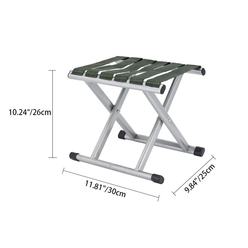 Contemporary Nordic Square Polypropylene Carbon Steel Foldable Camping Chair Fishing Chair Backrest For Outdoor Patio