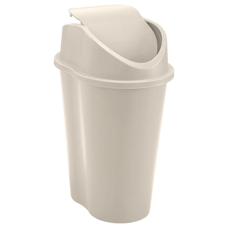 Papelera Style Tapa Vaivén 10 Litros Taupe