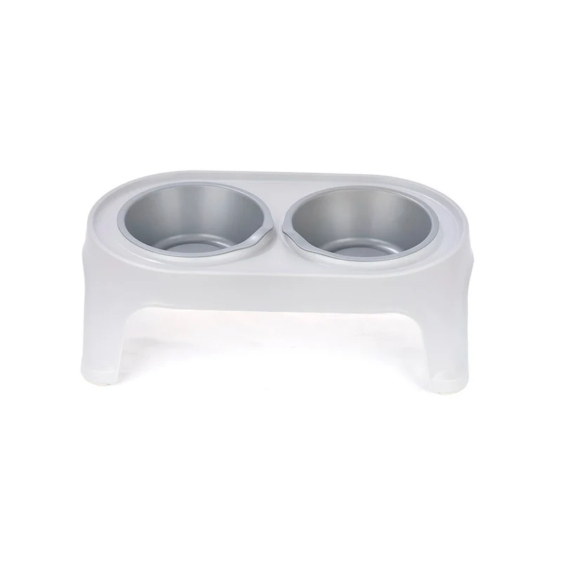 Comedero Alto para Perros Small Gris Hielo