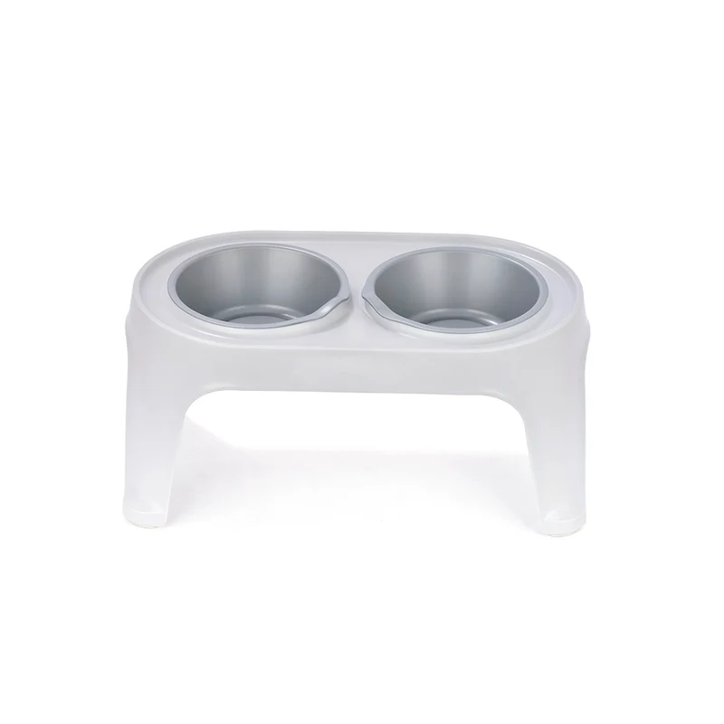 Comedero Alto para Perros Medium Gris Hielo