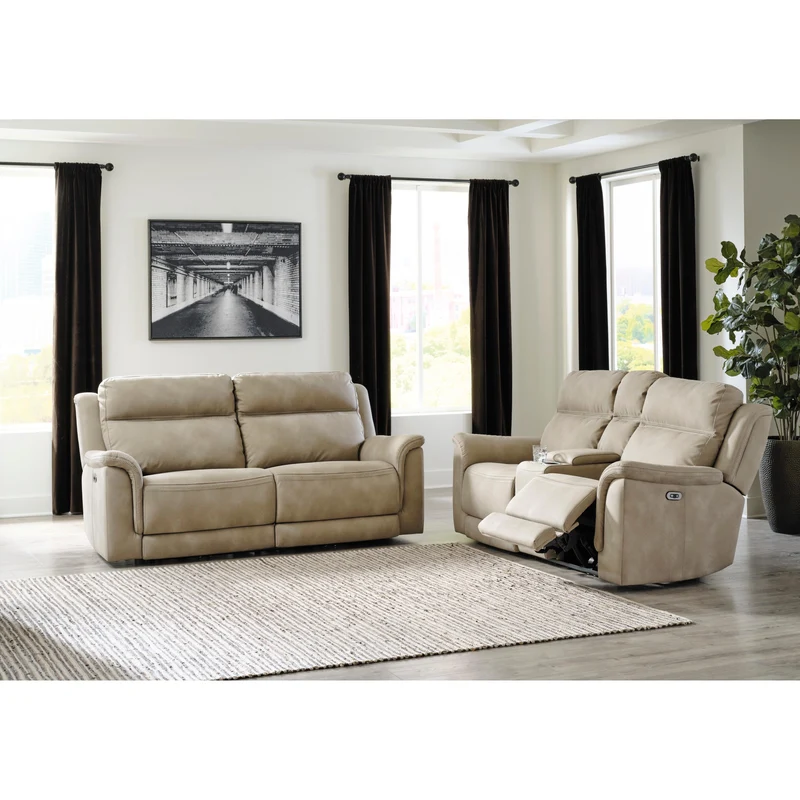 Signature Design by Ashley Next-Gen Durapella 5930247 2 Seat Power Reclining Sofa Adjustable Headrest