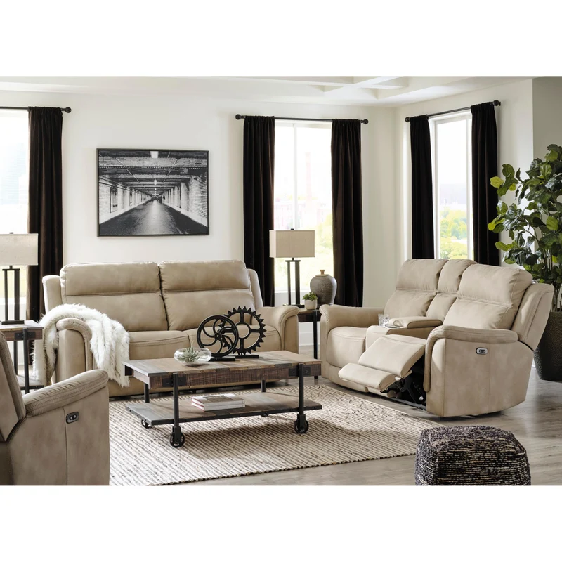 Signature Design by Ashley Next-Gen Durapella 5930247 2 Seat Power Reclining Sofa Adjustable Headrest