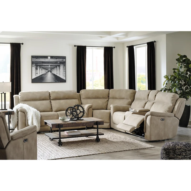 Signature Design by Ashley Next-Gen Durapella 5930247 2 Seat Power Reclining Sofa Adjustable Headrest