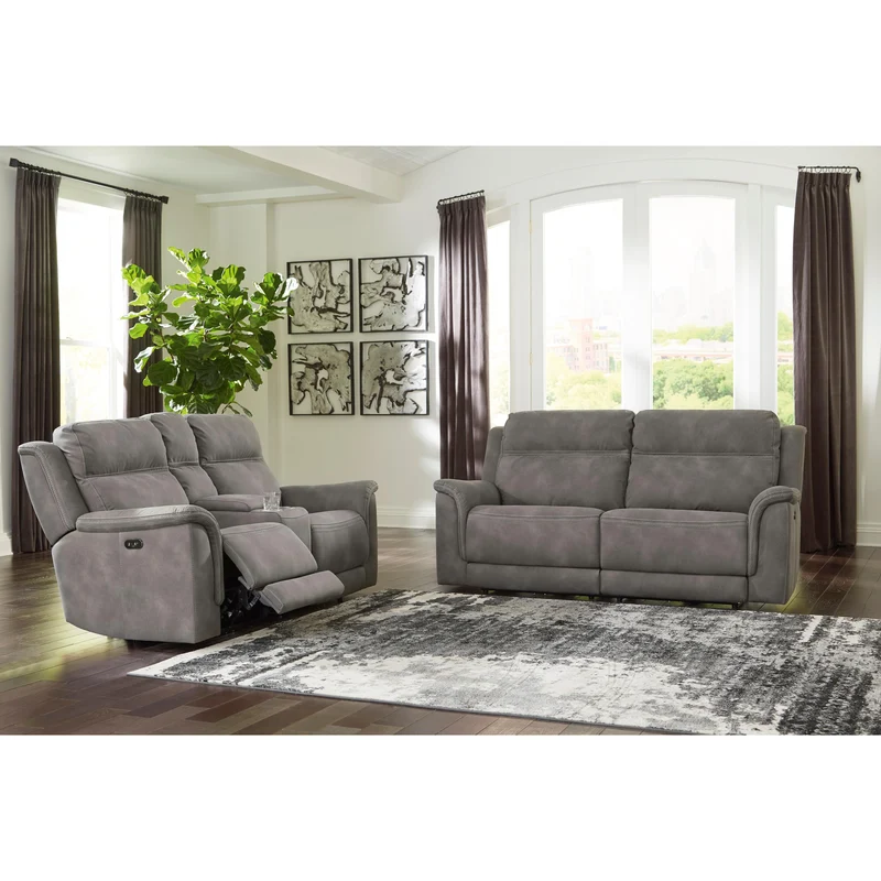 Signature Design by Ashley Next-Gen Durapella 5930147 2 Seat Power Reclining Sofa Adjustable Headrest