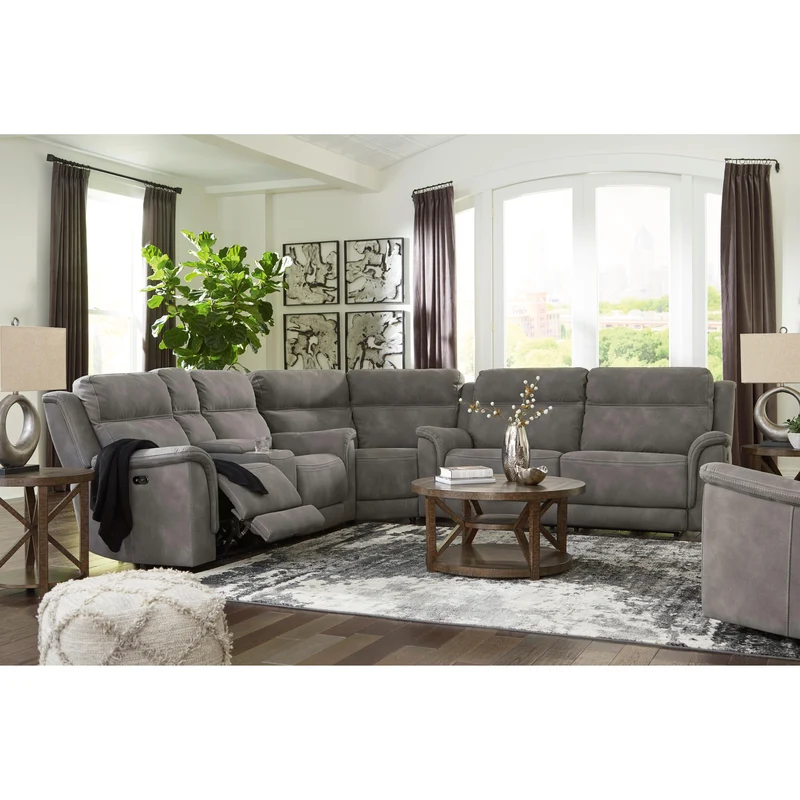 Signature Design by Ashley Next-Gen Durapella 5930147 2 Seat Power Reclining Sofa Adjustable Headrest