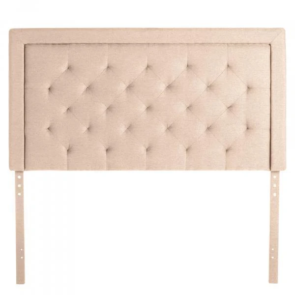 Malouf Hennessy Headboard - Oat (Queen)