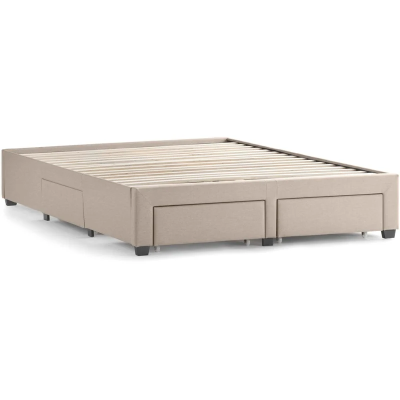 Malouf Watson Platform Bed Base - Oat (King)