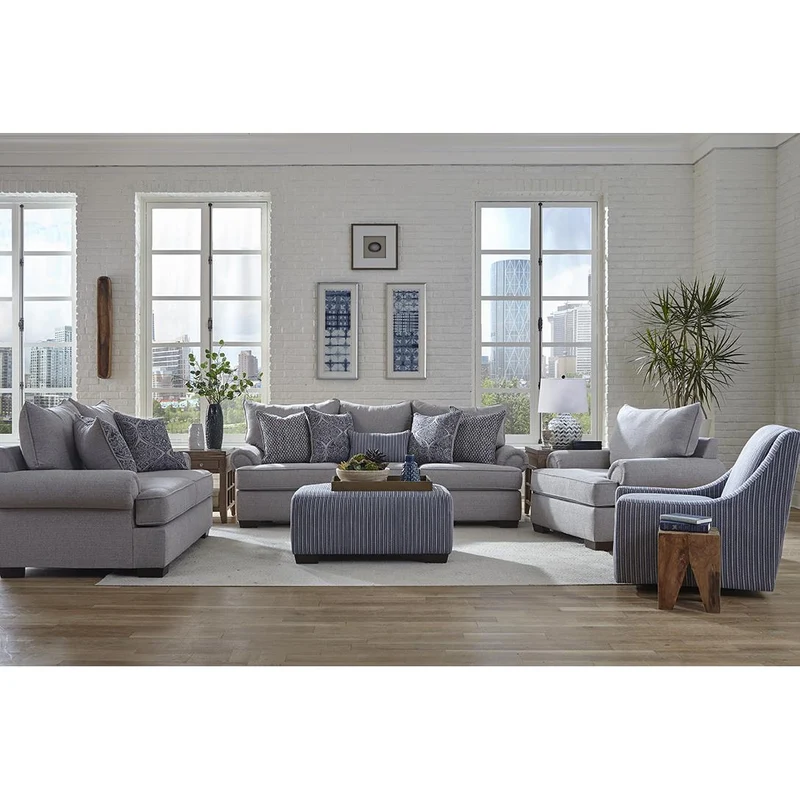 Behold Home 1082-03 Sofa - Azure Granite