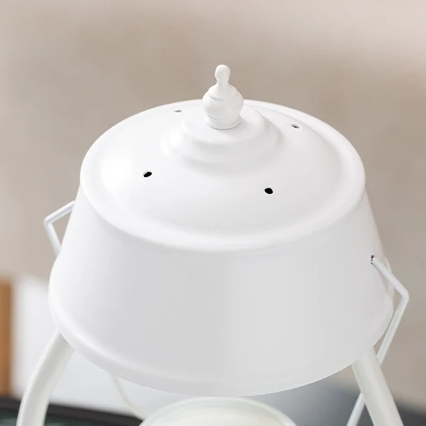 Contemporary Creative Horse Lamp Round Oval Iron 1-Light Melting Wax Table Lamp For Bedroom
