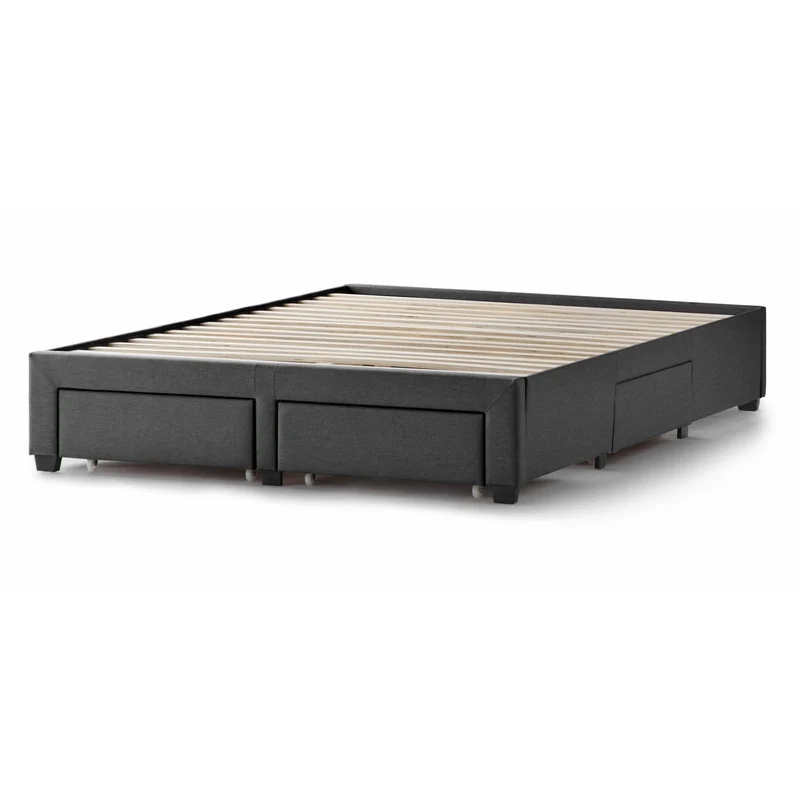 Malouf Watson Platform Bed Base - Charcoal (California King)