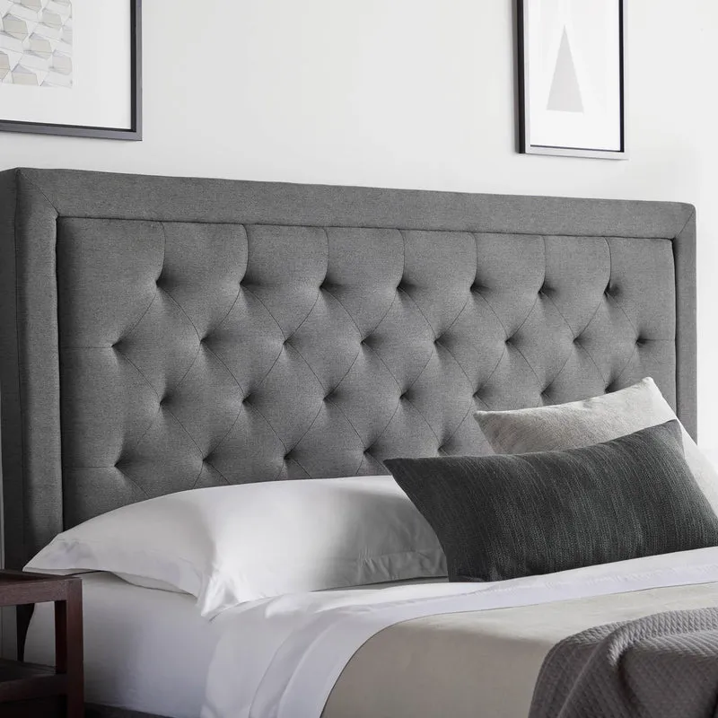 Malouf Hennessy Headboard - Stone (King)