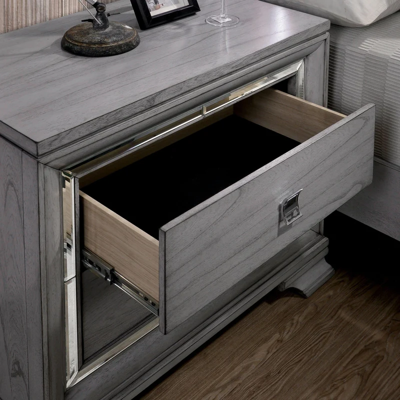 Furniture of America Alanis 2-Drawer Nightstand CM7579N