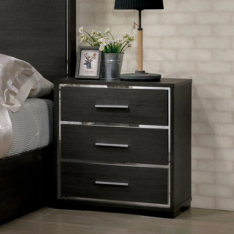Furniture of America Camryn 3-Drawer Nightstand CM7589N