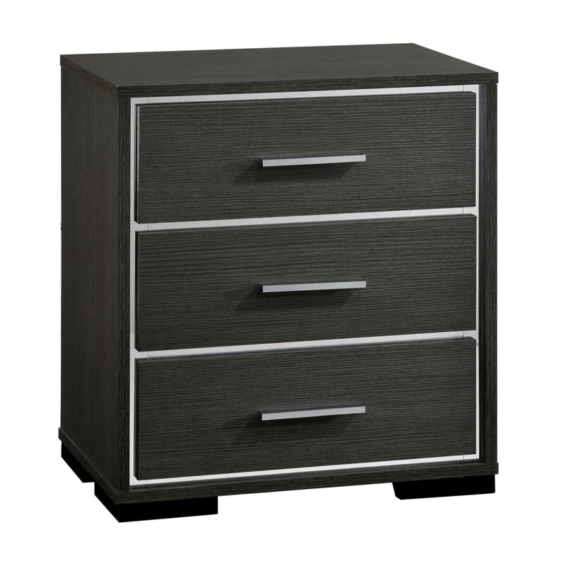 Furniture of America Camryn 3-Drawer Nightstand CM7589N