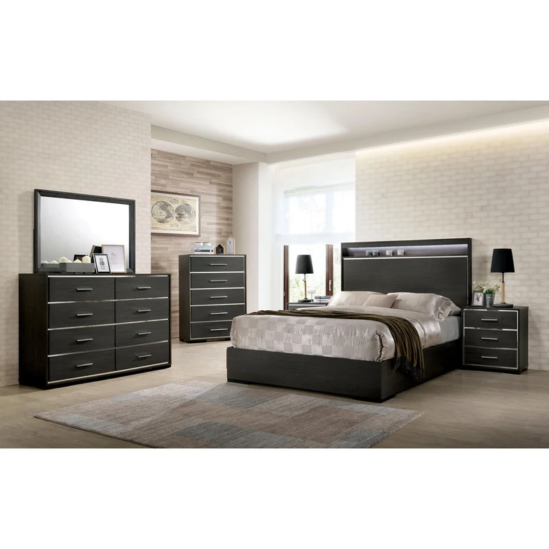 Furniture of America Camryn 3-Drawer Nightstand CM7589N